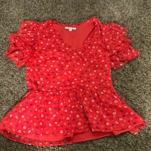 Madewell wrap front top